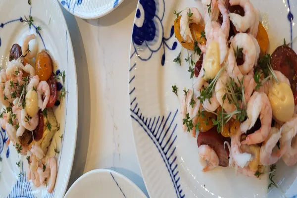 Gourmetmenu bestående af 8 serveringer
