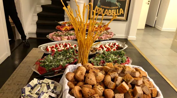 Italiensk inspireret festbuffet