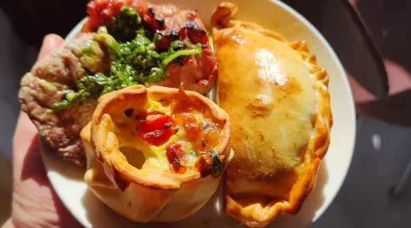 Indendørs argentinsk grillmenu