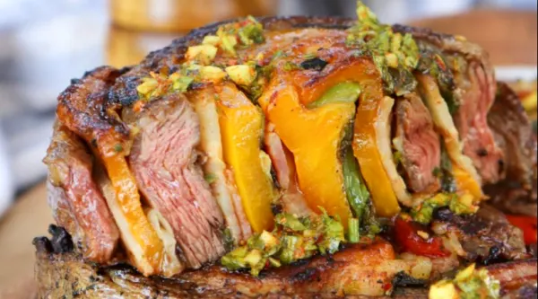 Indendørs argentinsk grillmenu