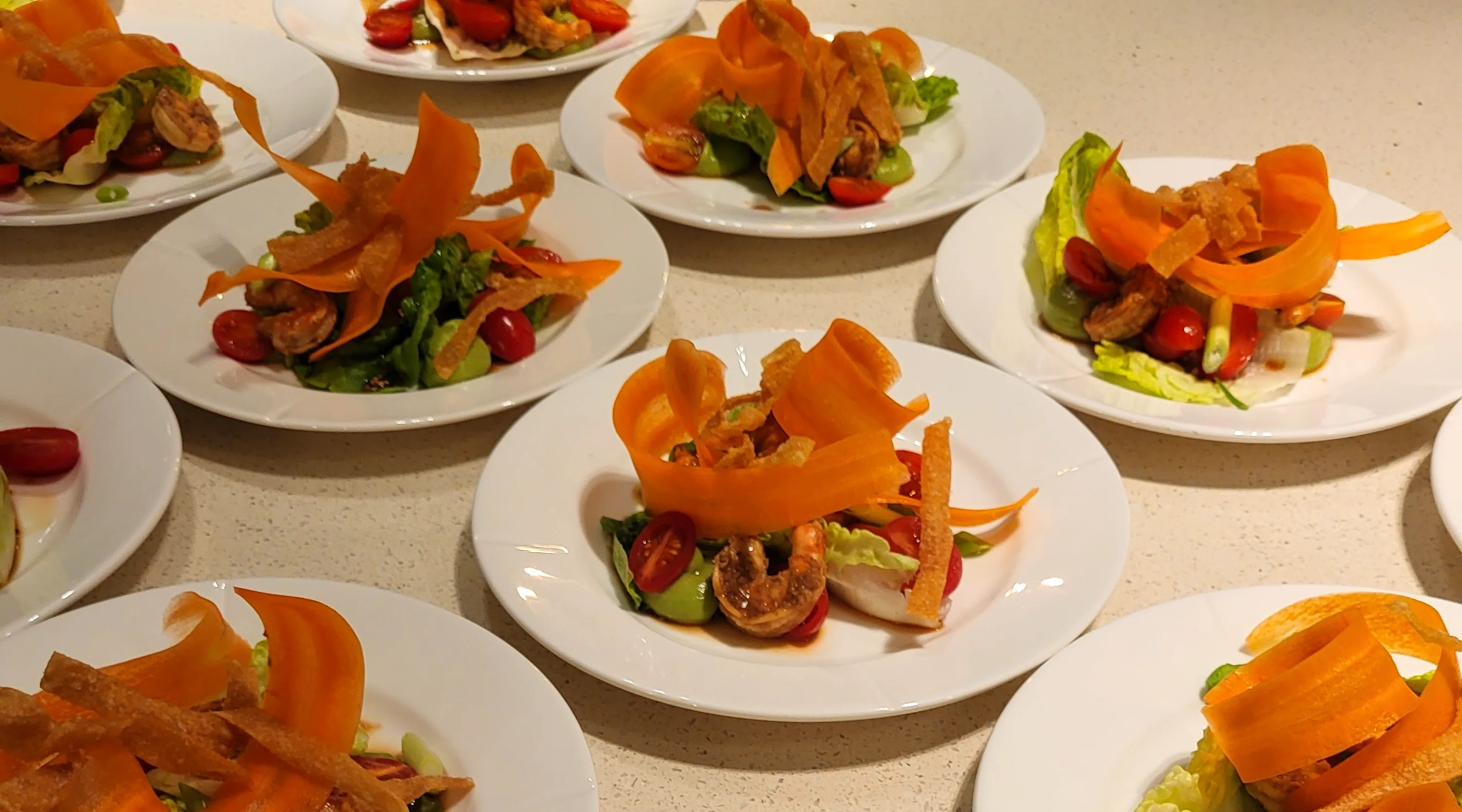 Asiatic inspired 4-course menu