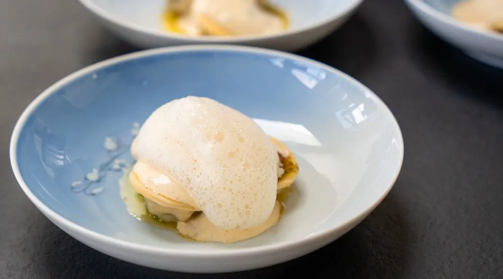 Elegant Christmas Menu with Shellfish and Fish