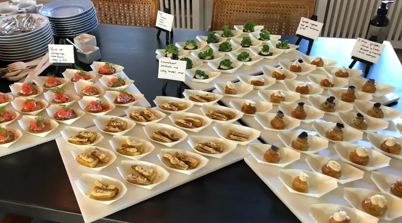 Reception menu