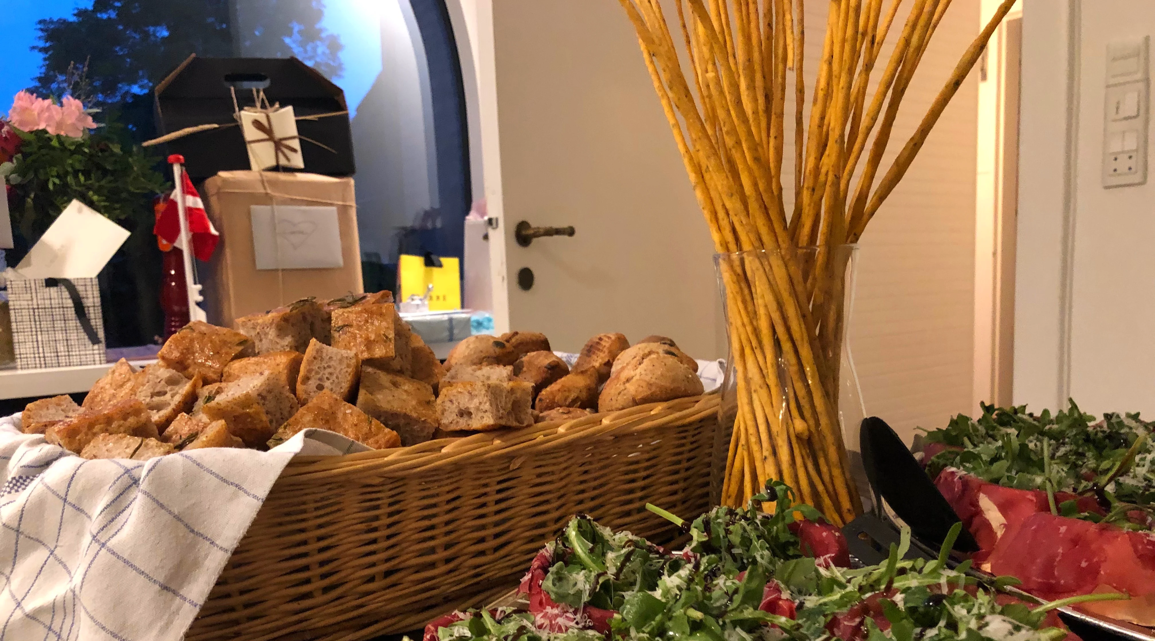 Italian inspired party buffet