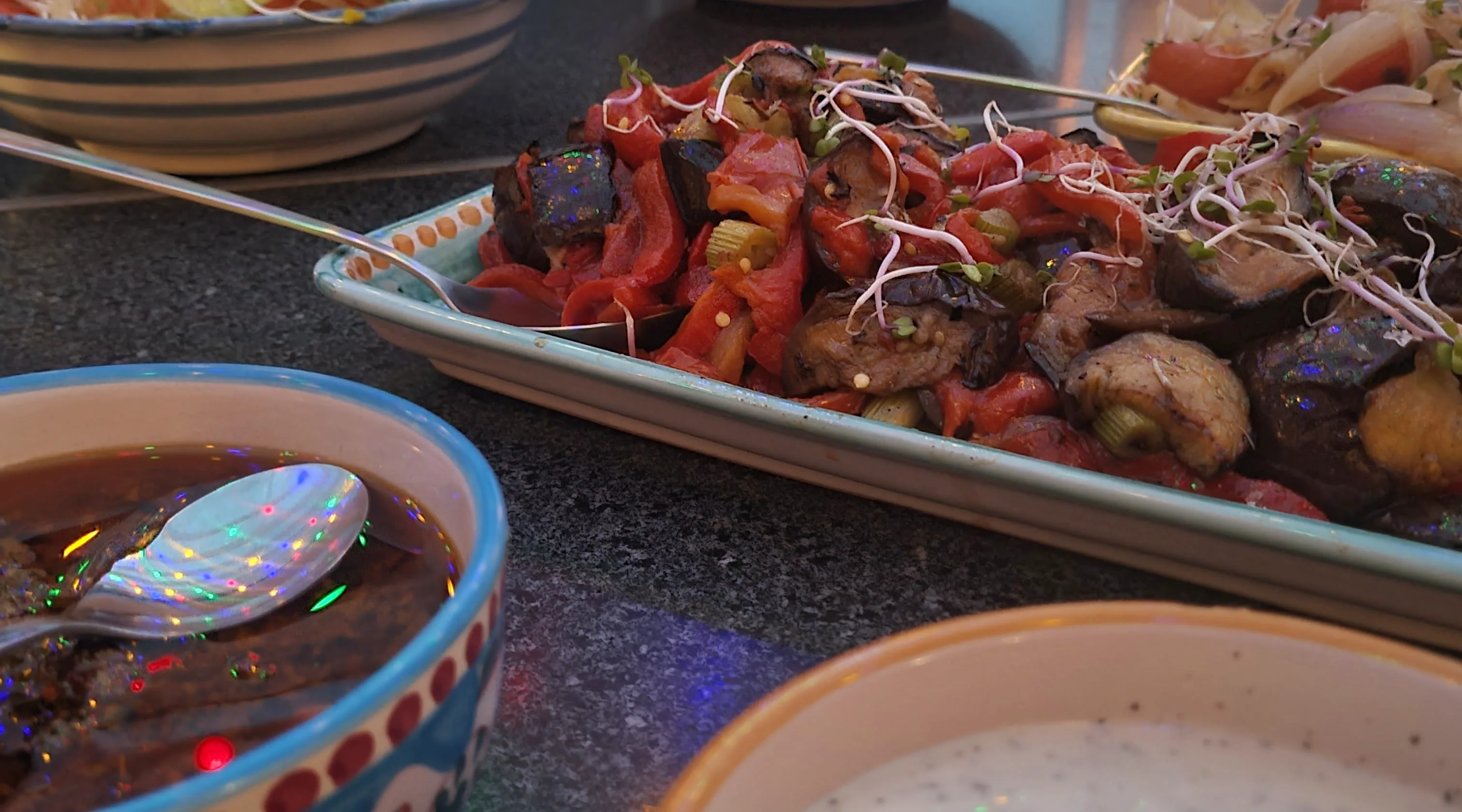 Large Argentine menu over open fire