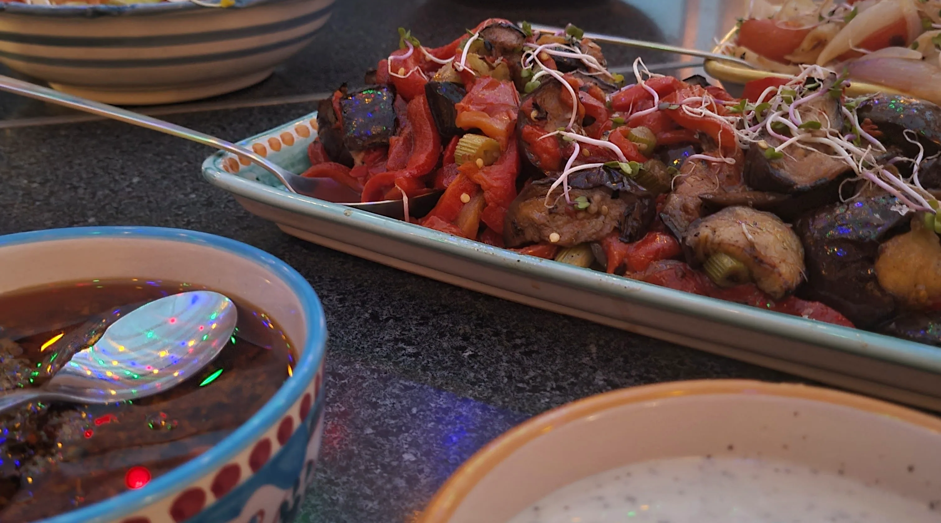 Indendørs argentinsk grillmenu