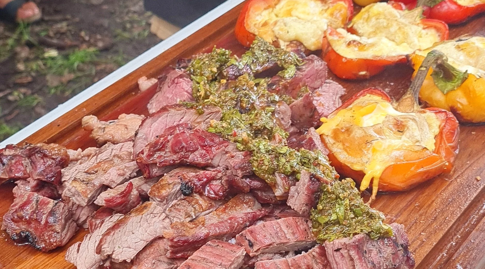 Argentinian menu over open fire