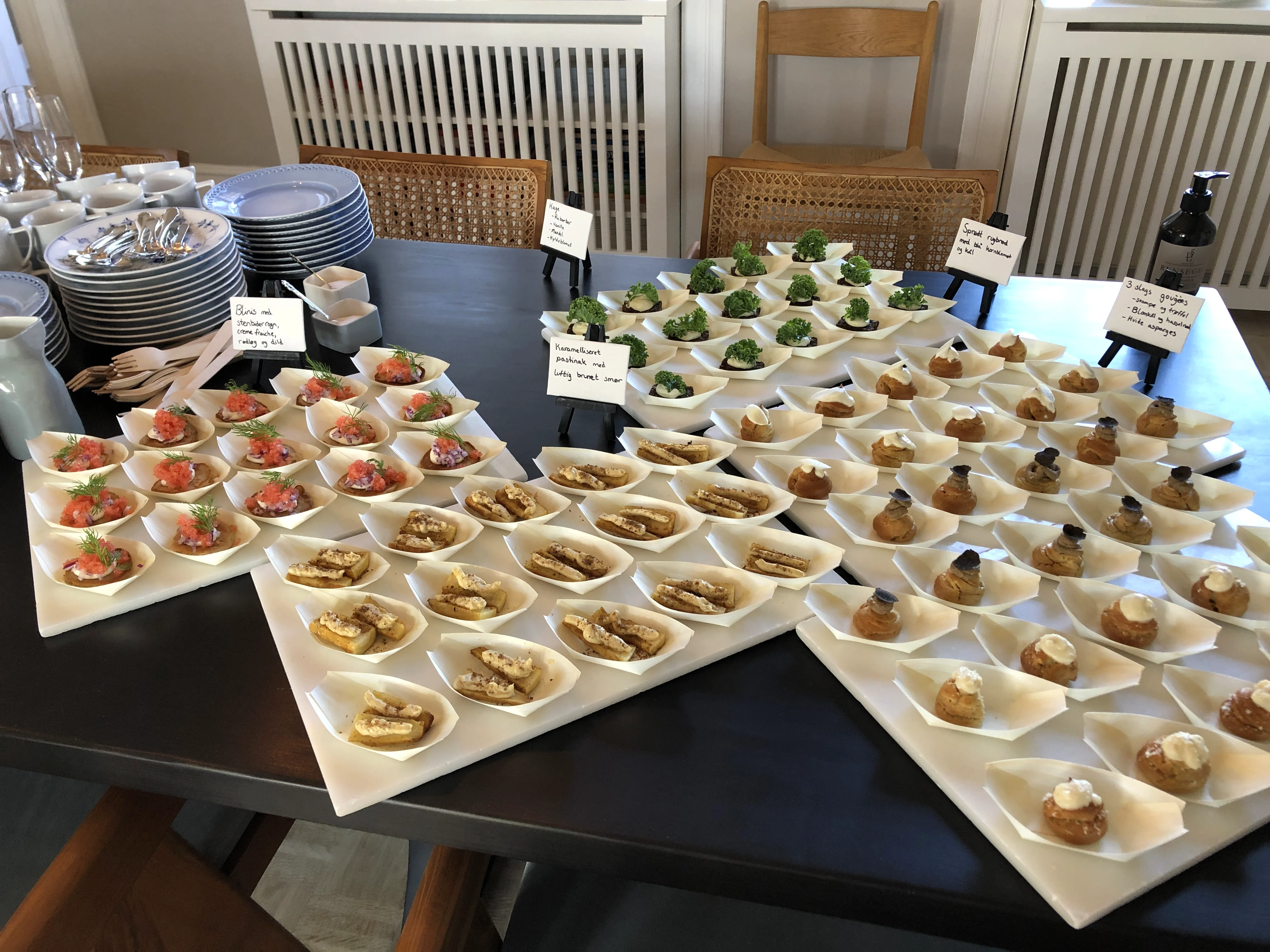 Reception menu