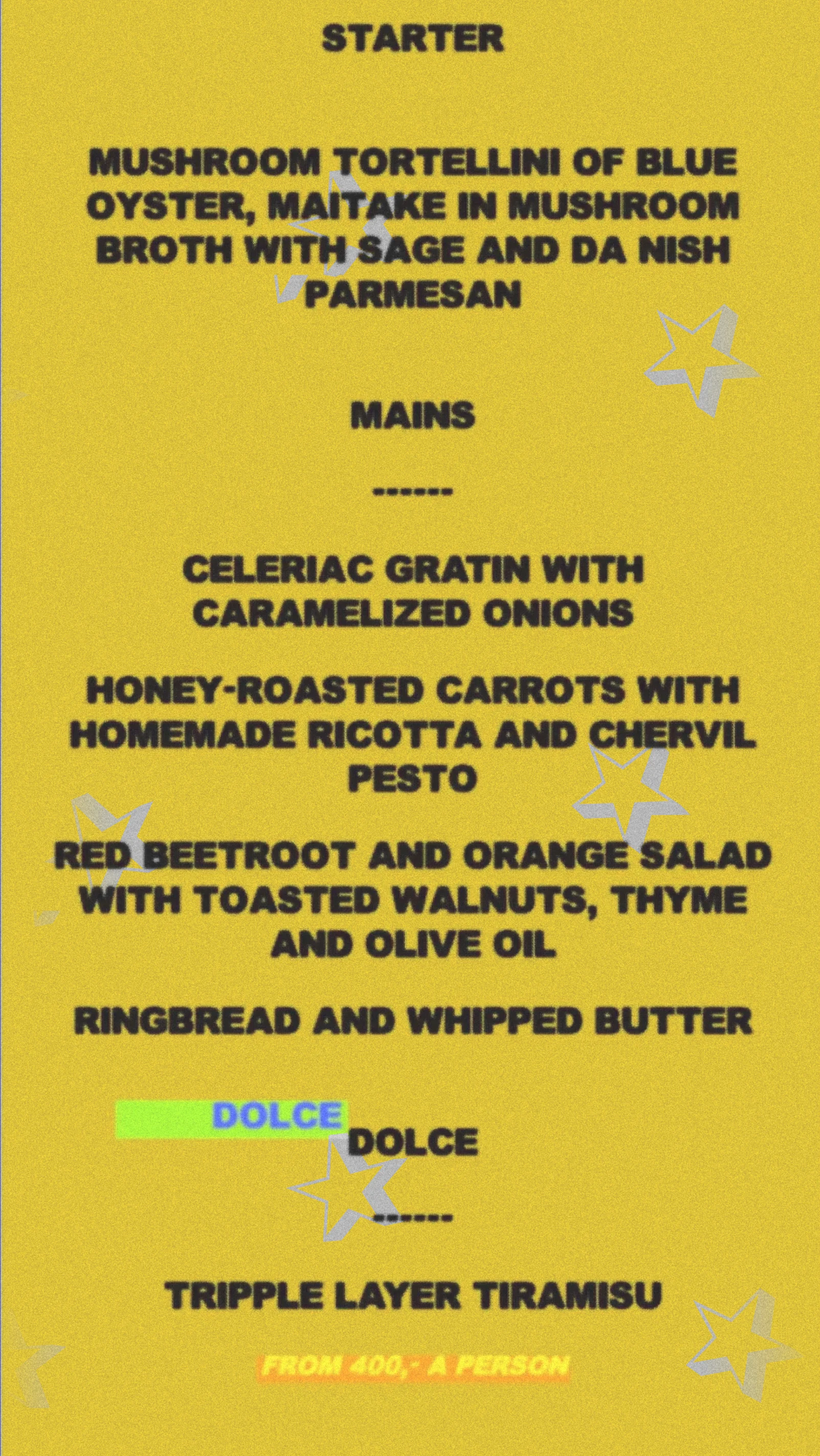 YELLOW MENU