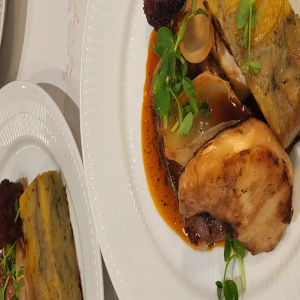 Gourmetmenu bestående af 8 serveringer