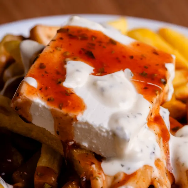 Streetfoodbuffet – sliders, loaded fries og brownie