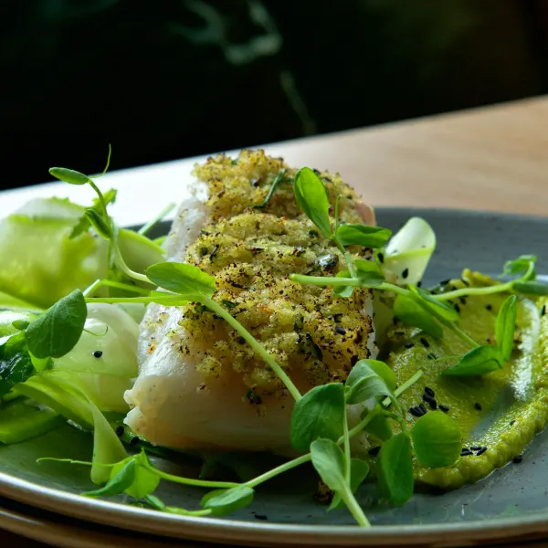 Nordisk cateringmenu – torsk, oksemørbrad og æble