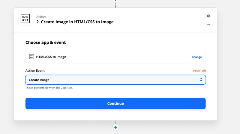 Setup the HTML/CSS to Image integration