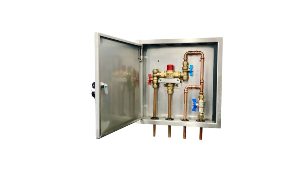 TMV 15mm Plumbed In Box W/Bypass