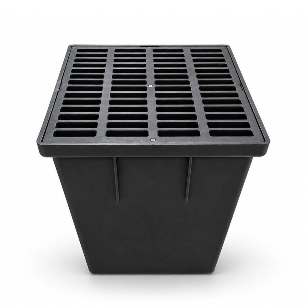 Stormwater Pit Black Polymer Grate 300mm | Beyond Beyond Plumbing Supplies