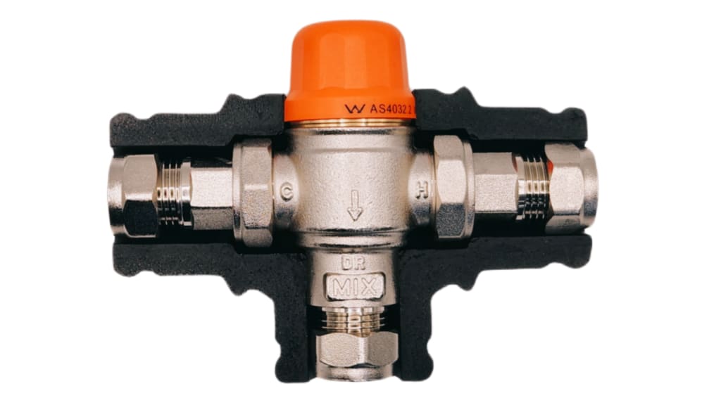 Reflex High Performance Tempering Valve Orange Cap 15mm Single reflex-high-performance-tempering-valve-orange-cap-15mm-single