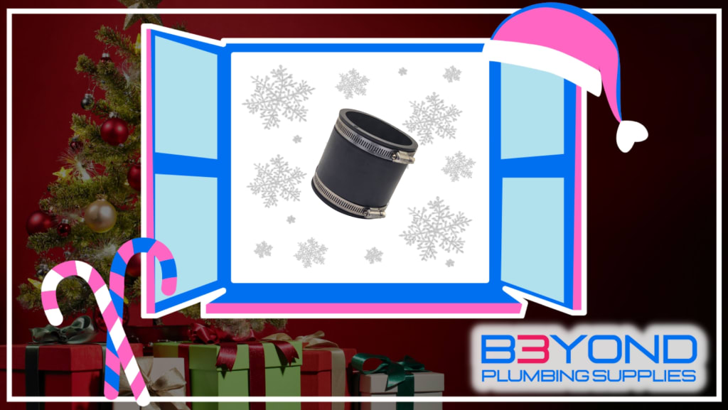 Flexible Rubber Repair Coupling 300mm PVC to PVC