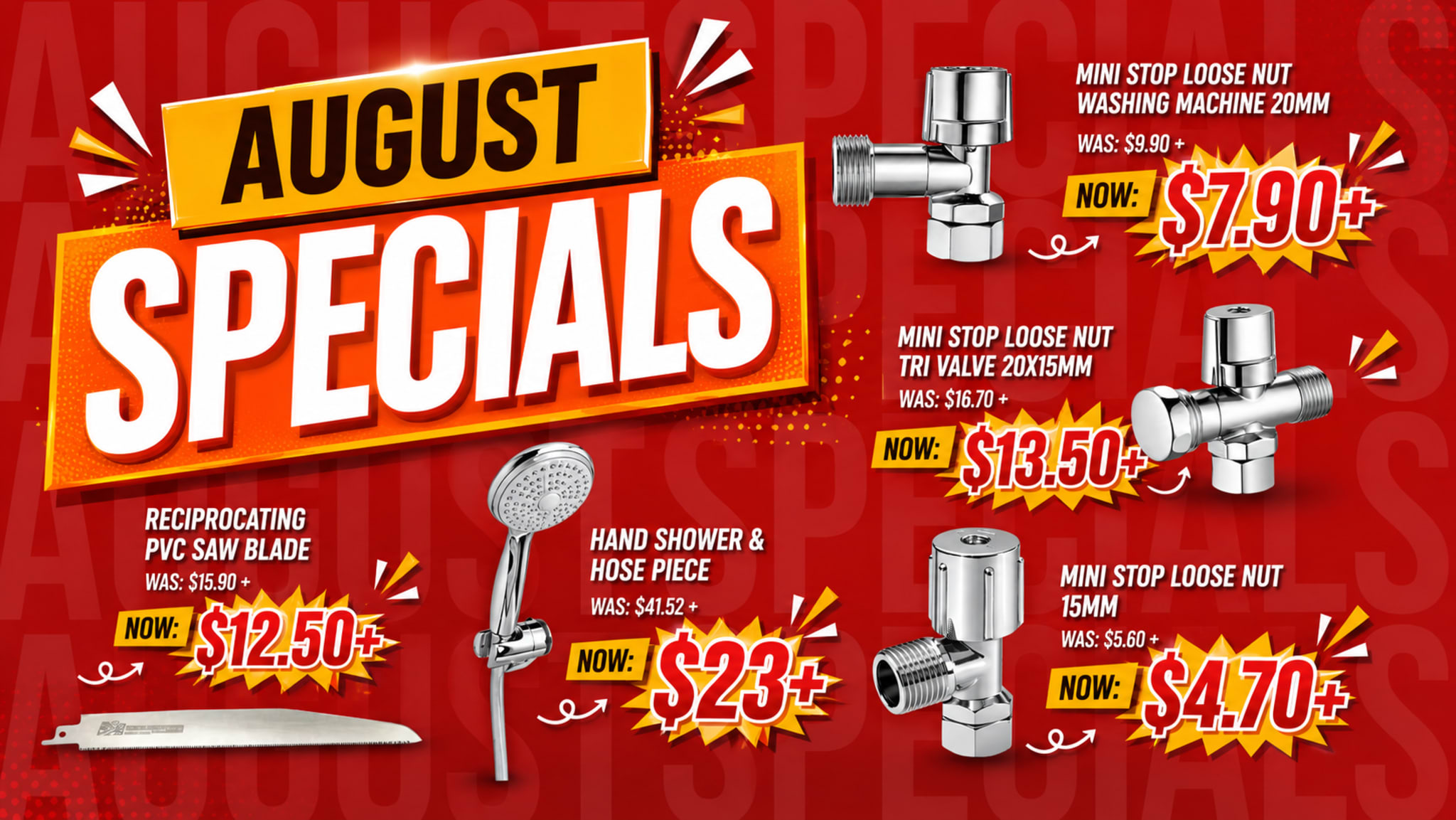 August Monthly Specials