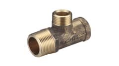 Brass Reducing Tee 20MI x 15FI x 15MI