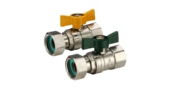 Swivel Nut Ball Valve Kit 20FI Water X 20FI Gas