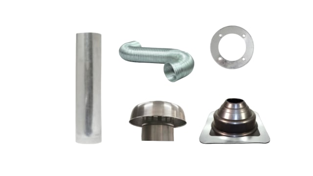 Rangehood Flue Kit 150mm Metal Roof