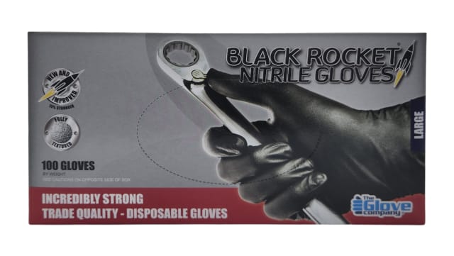 Black Nitrile Gloves (Box 100)