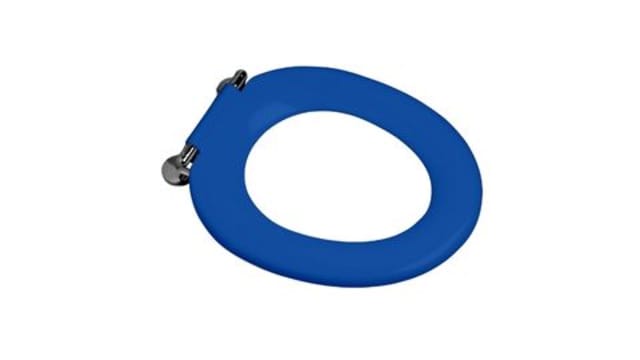 Caroma Pedigree II Single Flap Care Seat Sorrento Blue with GermGard (320030SB)