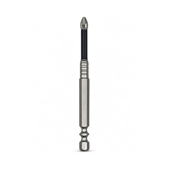 Maible PH2 100mm Phillips screwdriver bit with a black shaft and silver hex shank on a white background