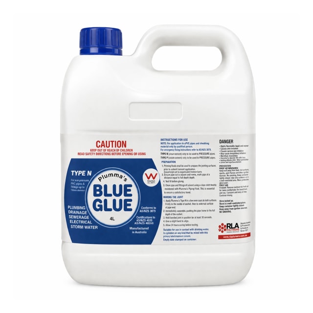 Blue Solvent Cement 4L Type N