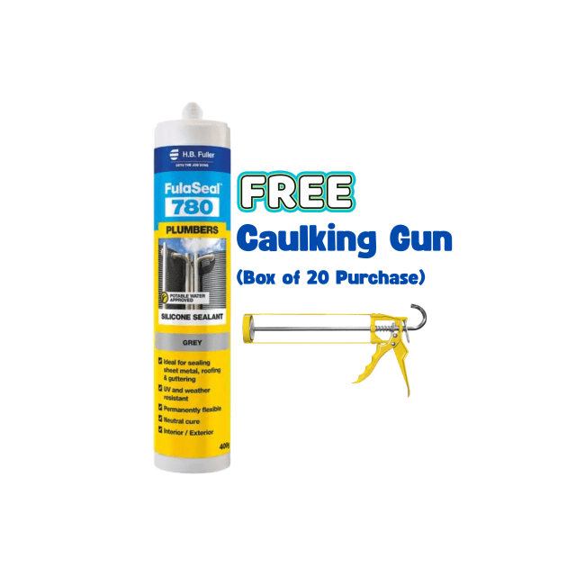 Silicone 780 Roof & Gutter Grey HB Fuller 400g (Box of 20)