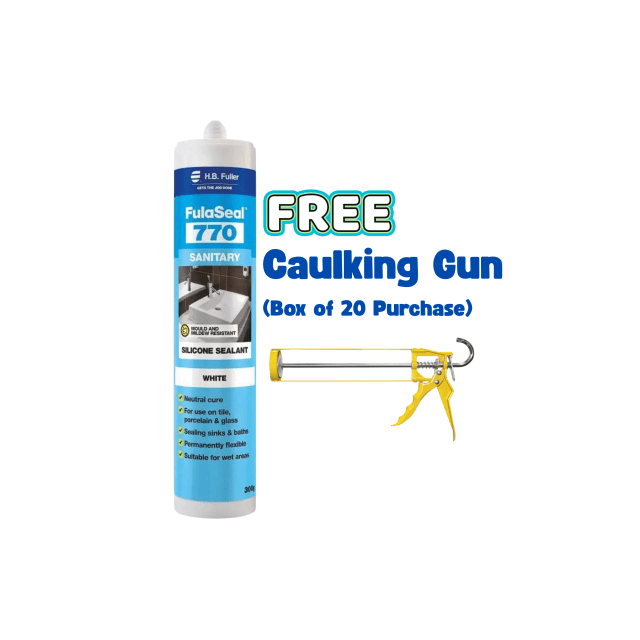 Silicone 770 Sanitary White HB Fuller 300g (Box of 20)