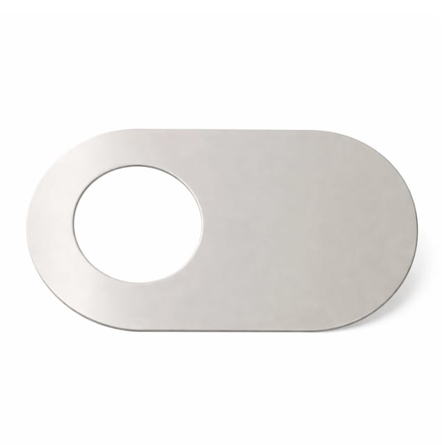 Cover Plate White Plastic 40mm PVC Oval ADHESIVE