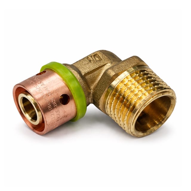 EPS Crimp Lead Free Dual Male Elbow