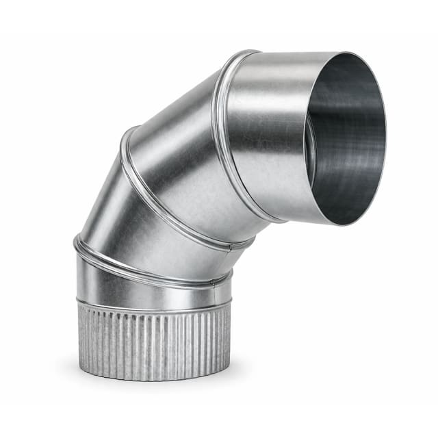 Crimp Bend 90 Deg 100mm Galv