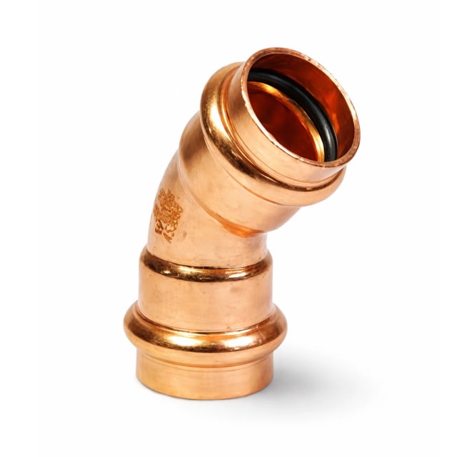 Copper Press Water Elbow 45° F/F