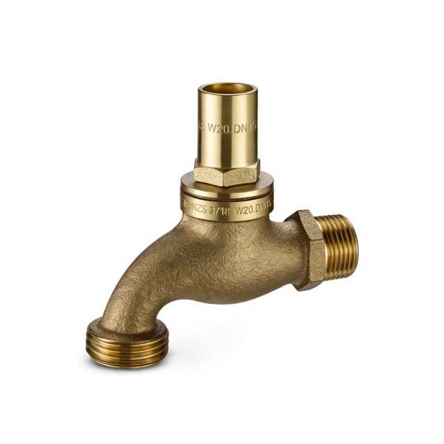 Hose Cock V/Proof MI Flat Sided Spindle
