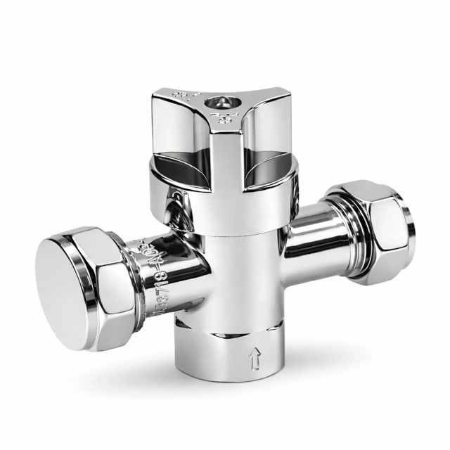 Mini Stop Combi Valve 1/4 Turn Ceramic Disc C/P