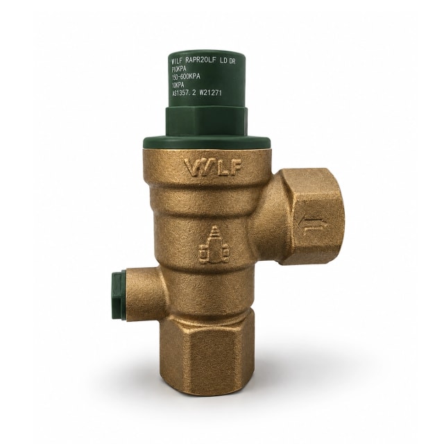 Pressure Reduction Valve R/Angle 20mm Adjustable 150-600kpa FEMALE