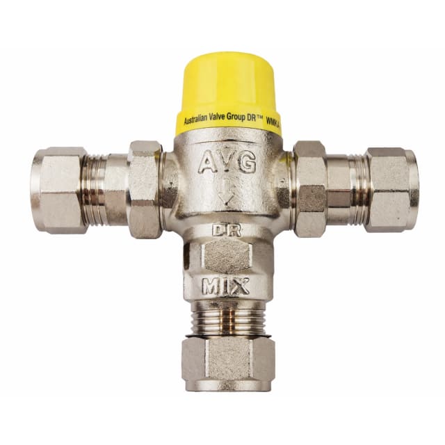 AVG Tempering Valve Yellow Cap 20mm