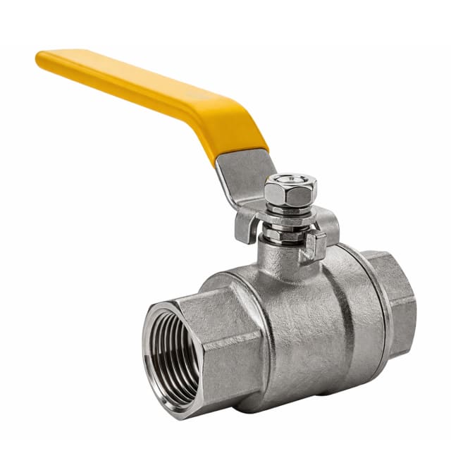 Ball Valve 65mm F+F Yellow Handle AGA