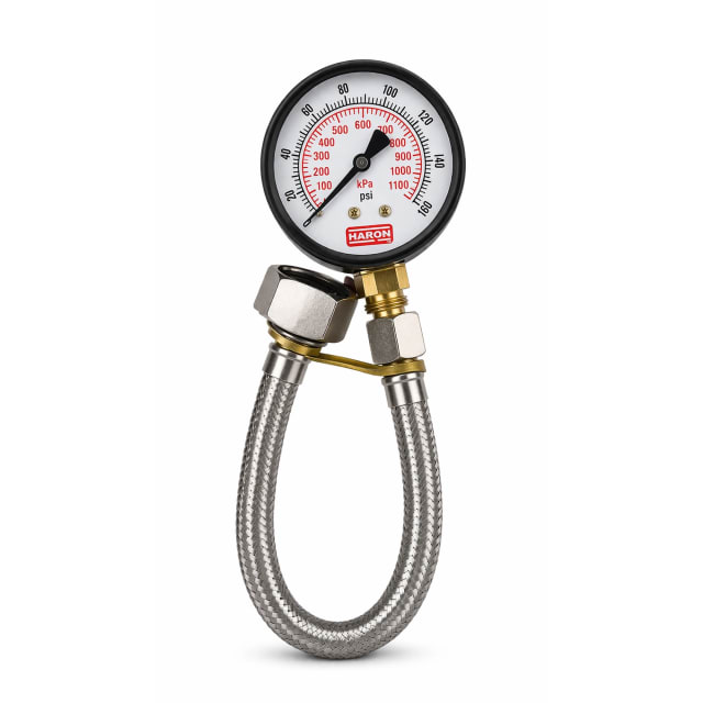 1200kpa Water Pressure Gauge and Flexible Hose