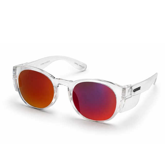 Carve Safety Glasses Chippy Crystal Clear Grey Red Polarized Irid