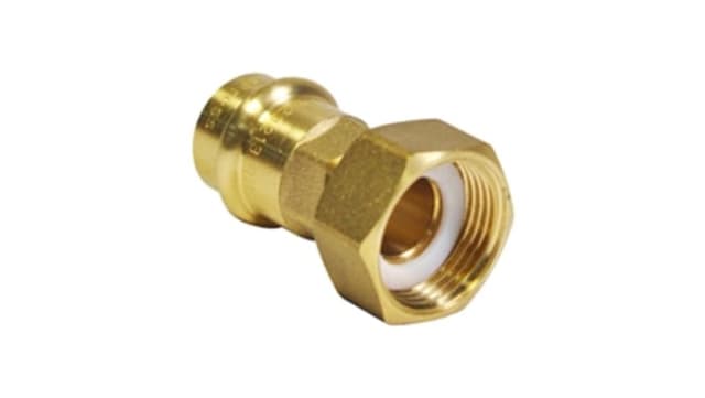 Copper Press Water Union Loose Nut Flat Seat