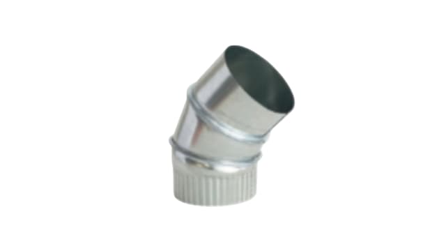 Crimp Bend 45 Deg 100mm Galv