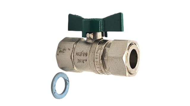 Swivel Nut Ball Valve FI Water 20mm