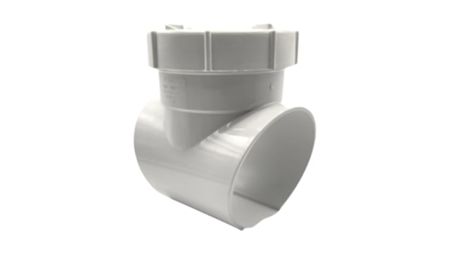 Snap T Pvc Snap Tee 100mm With Threaded Cap