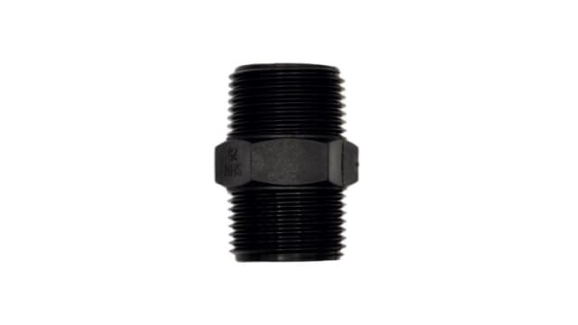 Poly Hex Nipple Threaded 25mm BSP