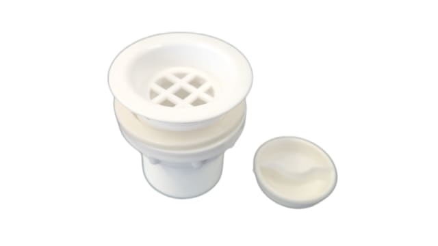 Plug & Waste Plastic With White Trim
