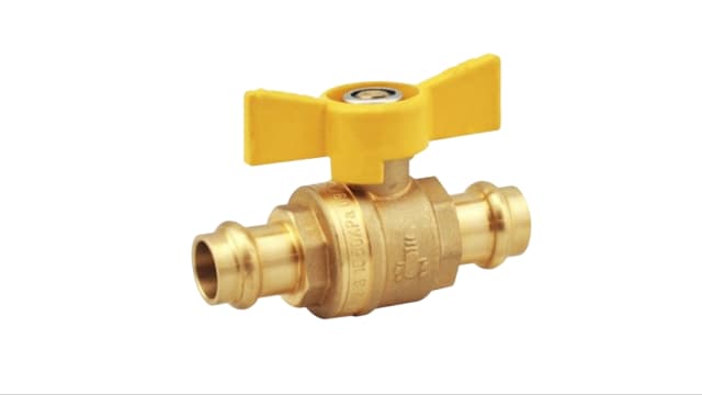 Ball Valve Press Gas B/H Socket x Socket 15mm