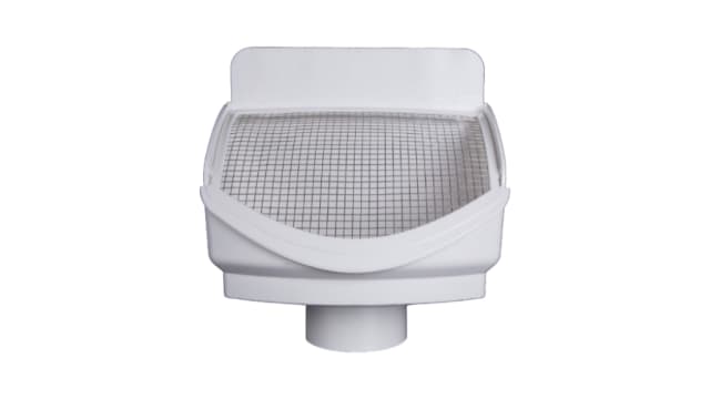 Rainhead Leaf Guard Bottom Outlet 90mm